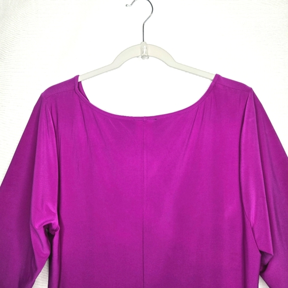 MSK Women Sheath Style Dress. Fuschia 2X - Picture 7 of 11